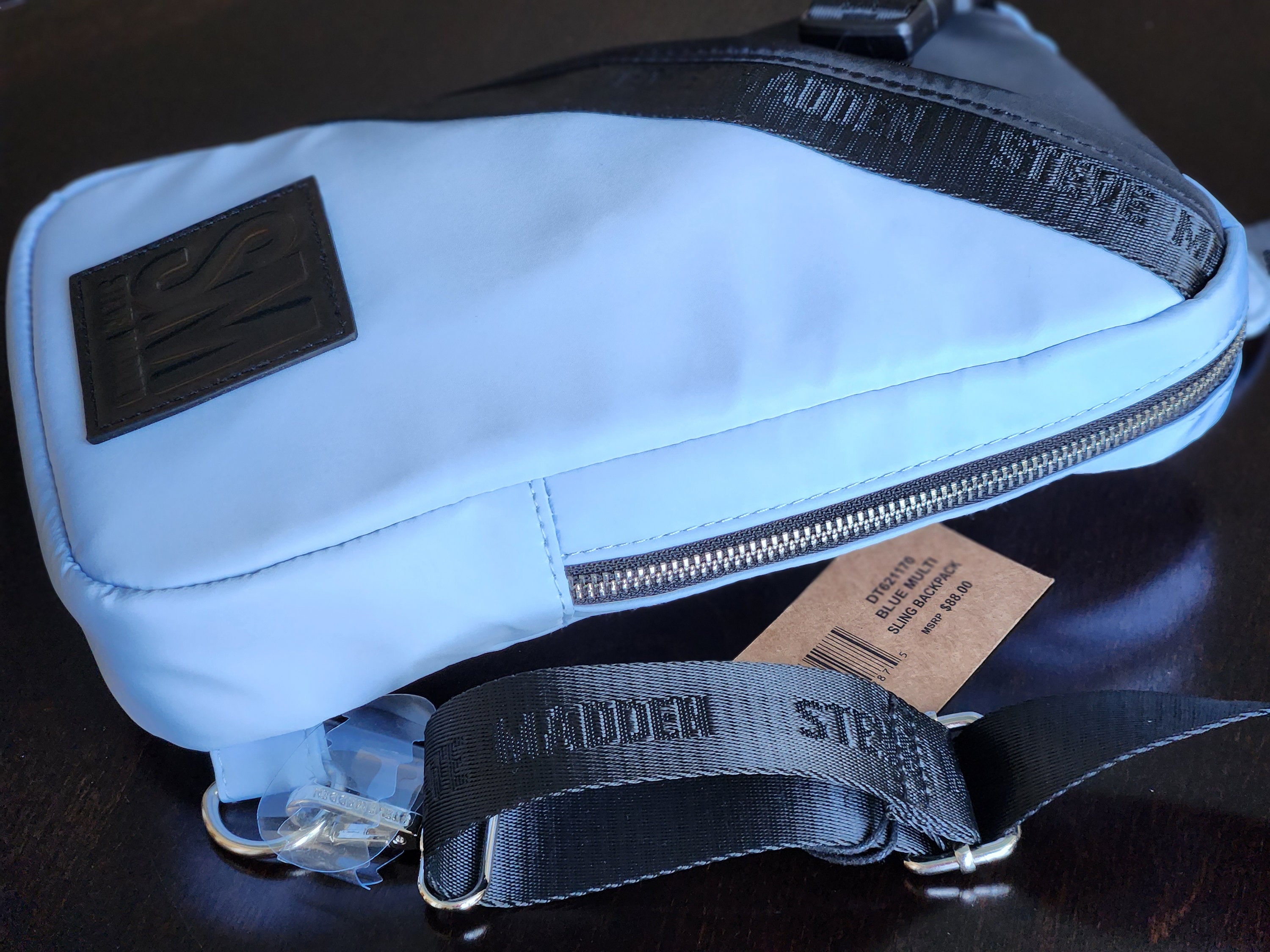Steven Madden Blue Multi Sling Backpack Bida Nylon Crossbody  display picture 1