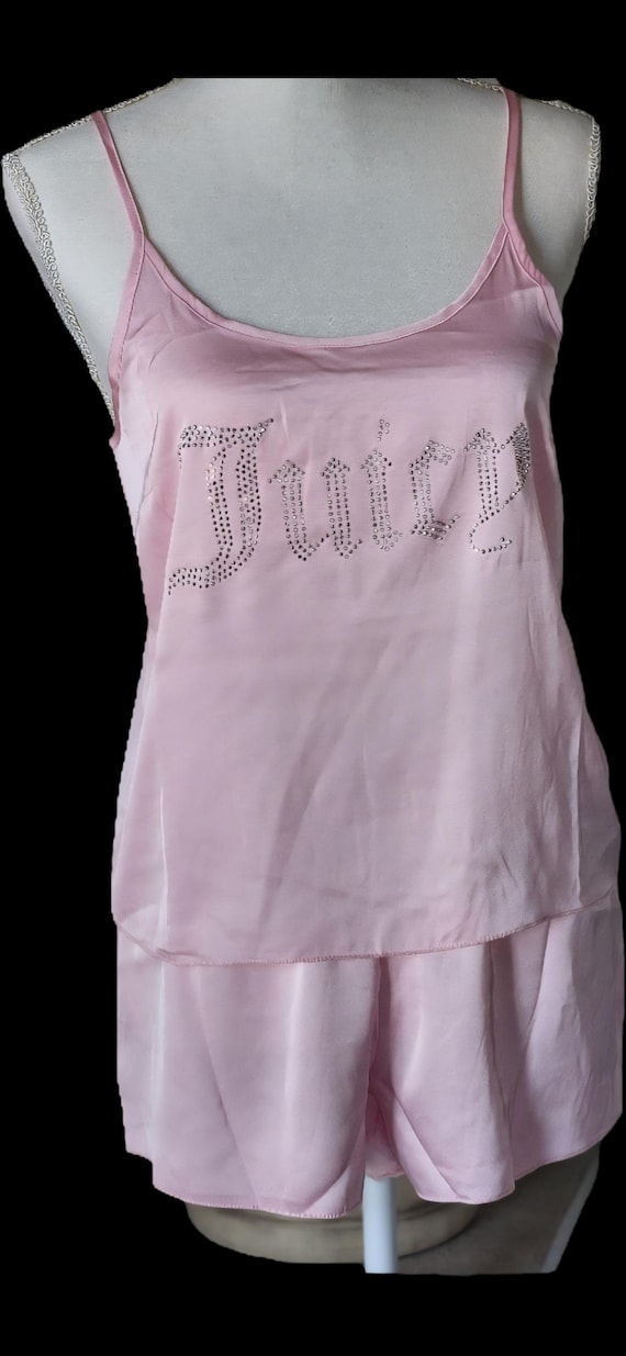 Juicy Couture ピンク タンクトップ Juicy Couture Big Bling Fitted Womens Tank Top Hot Pink