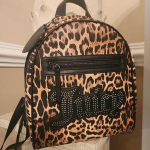 Juicy Couture Big Spender Backpack Leopard Print Sparkle  display picture 3