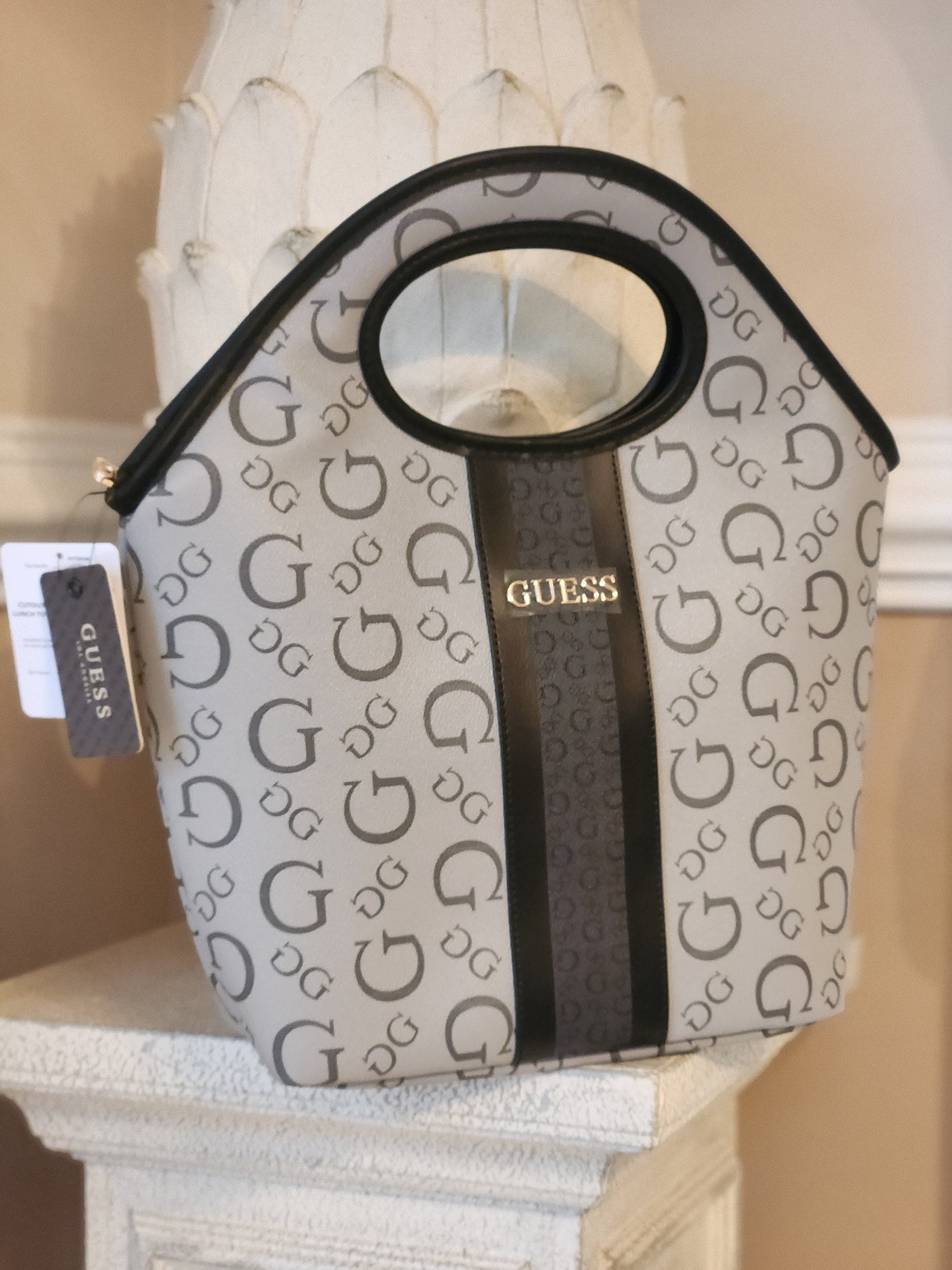Guess Insulated Lunch Bag Tote w/ Containers & Freezer pack RARE