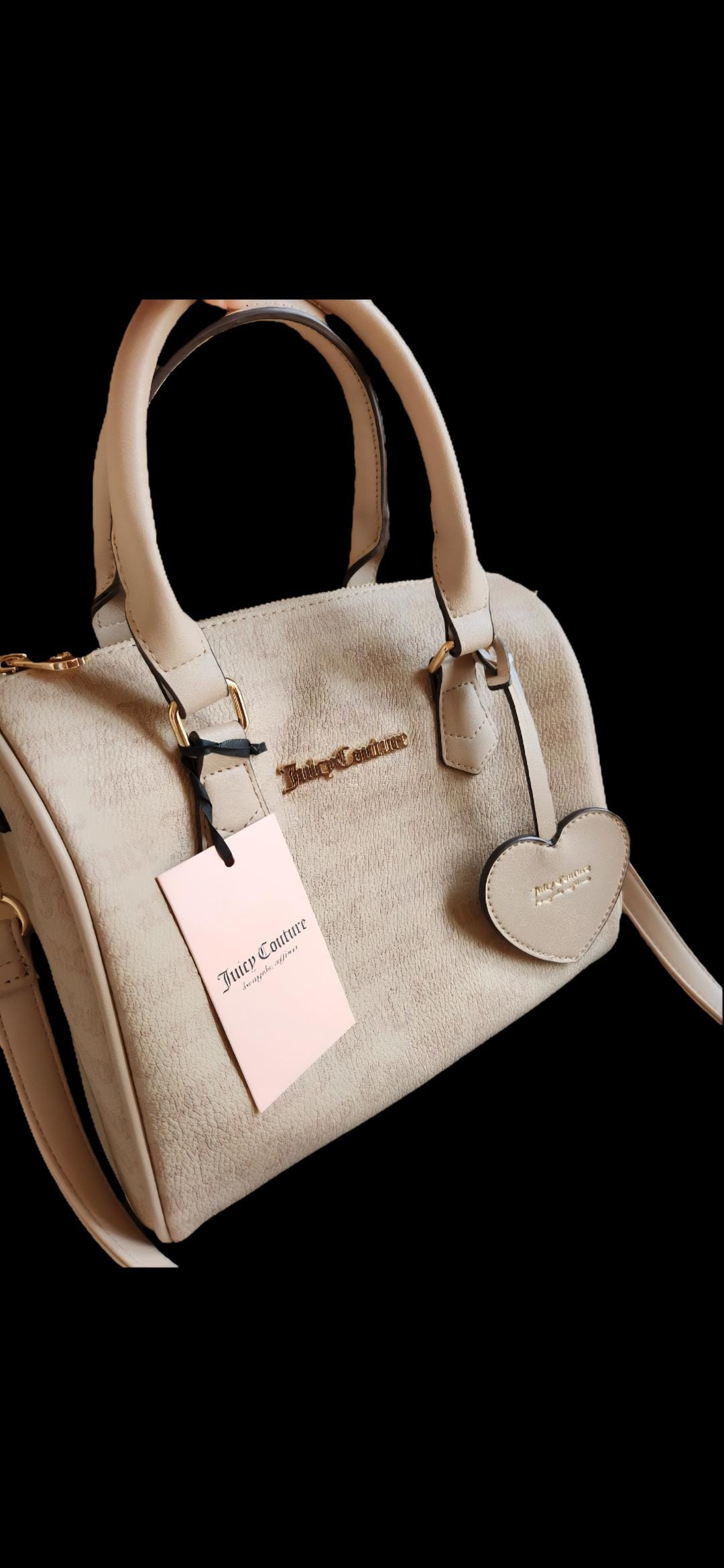 Juicy Couture Gothic Dots Cafe Bestsellers Fame Satchel Crossbody