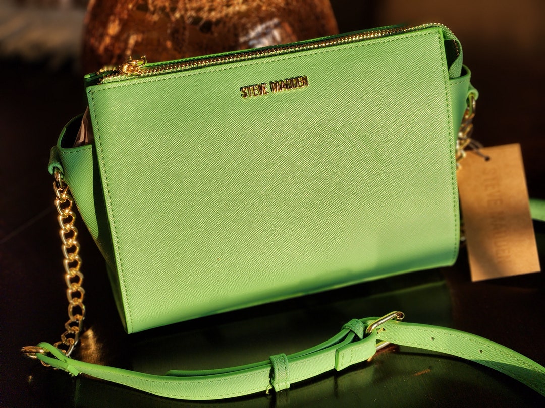 Steven Madden Blexi Crossbody Olive Green Bag Bright Color