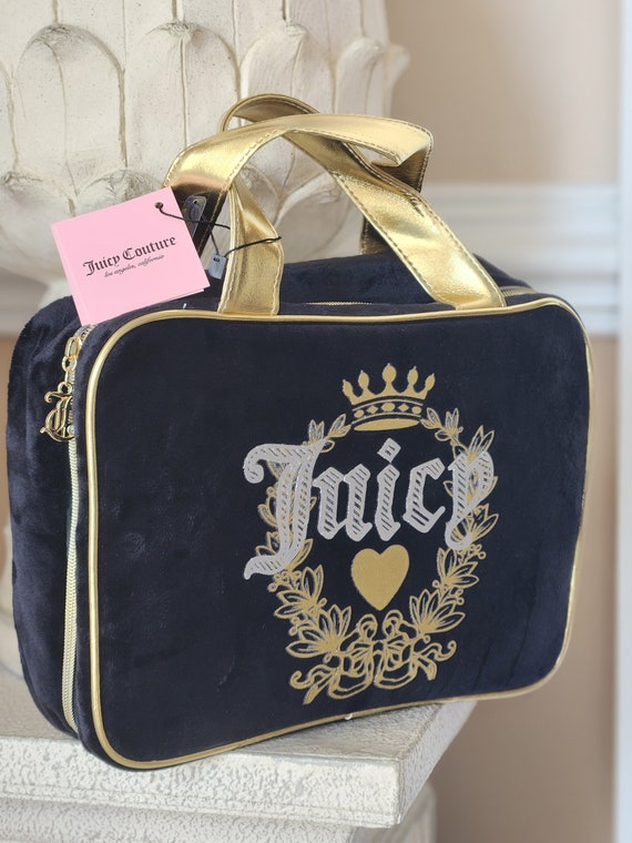 Fancy JUICY couture travel cosmetic bag black and 