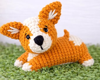 Corgi Amigurumi Pattern PDF – Easy Crochet Dog Plush for Beginners