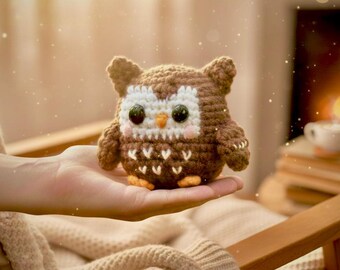 Crochet Owl Amigurumi Pattern, Easy Toy PDF (Instant Download)