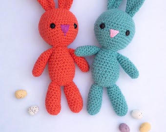 Amigurumi Bunny Crochet Pattern | Easy Beginner Rabbit Plush Toy (PDF Download)