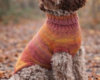 Hand Knit Dog Sweater Pattern – Small Puppy Jumper, Cozy Pet Clothes (PDF Download)