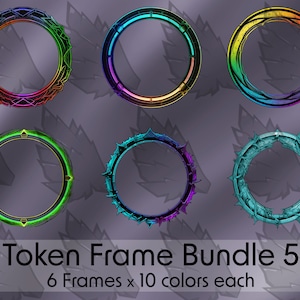 Frame Bundle - DND / Pathfinder / Token Frame / Token Border / Foundry VTT / Roll20 / Digital Token / Profile Frame / Dungeons And Dragons