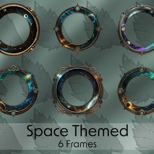Space Themed - DND / Pathfinder / Token Frame / Token Border / Foundry VTT / Roll20 / Digital Token / Profile Frame / Dungeons And Dragons