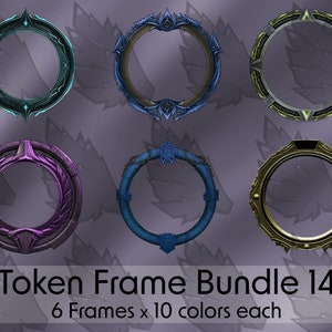 Frame Bundle - DND / Pathfinder / Token Frame / Token Border / Foundry VTT / Roll20 / Digital Token / Profile Frame / Dungeons And Dragons