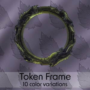 DND Profile Token Frame, 10 Colors. Stormy, Clouds, Ocean, for Roll20, Foundry VTT, other Virtual Table Tops, Dungeons & Dragons, Pathfinder