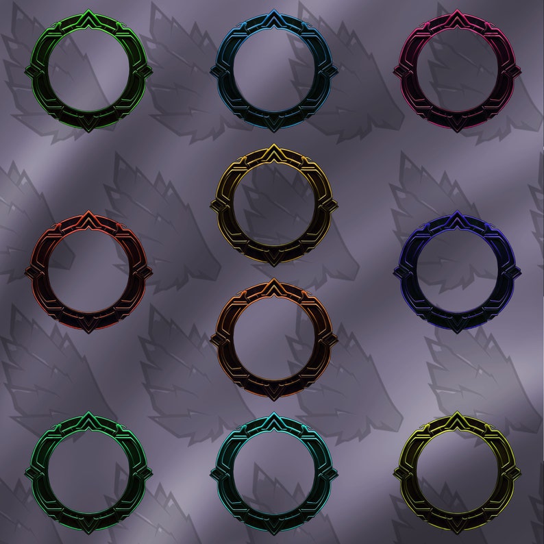 Custom Token Frame - 10 Colors, Ttrpg, Vtt (psd & Png) - Etsy