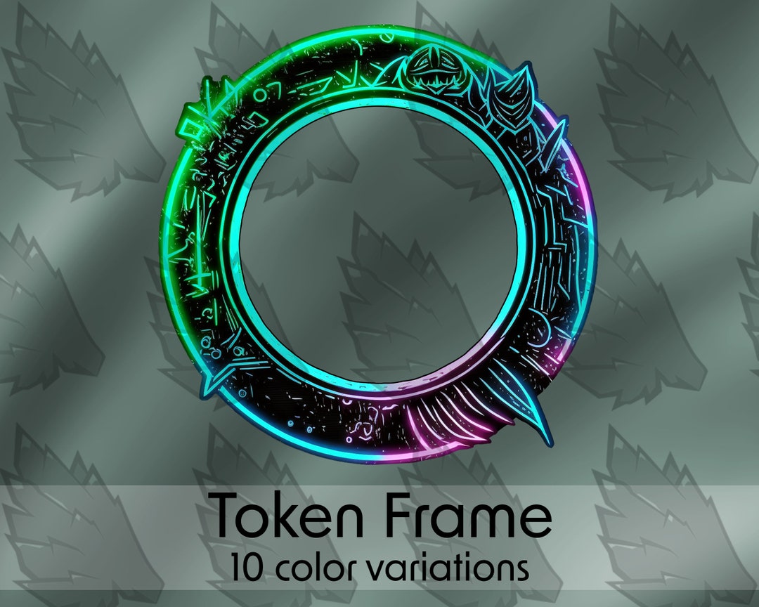 Custom Token Frame – 10 Colors, Ttrpgs, PSD & PNG Files - Etsy