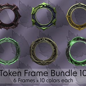 Frame Bundle - DND / Pathfinder / Token Frame / Token Border / Foundry VTT / Roll20 / Digital Token / Profile Frame / Dungeons And Dragons