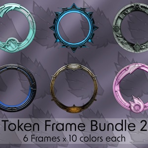 Frame Bundle - DND / Pathfinder / Token Frame / Token Border / Foundry VTT / Roll20 / Digital Token / Profile Frame / Dungeons And Dragons