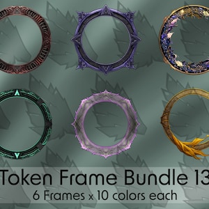Frame Bundle - DND / Pathfinder / Token Frame / Token Border / Foundry VTT / Roll20 / Digital Token / Profile Frame / Dungeons And Dragons