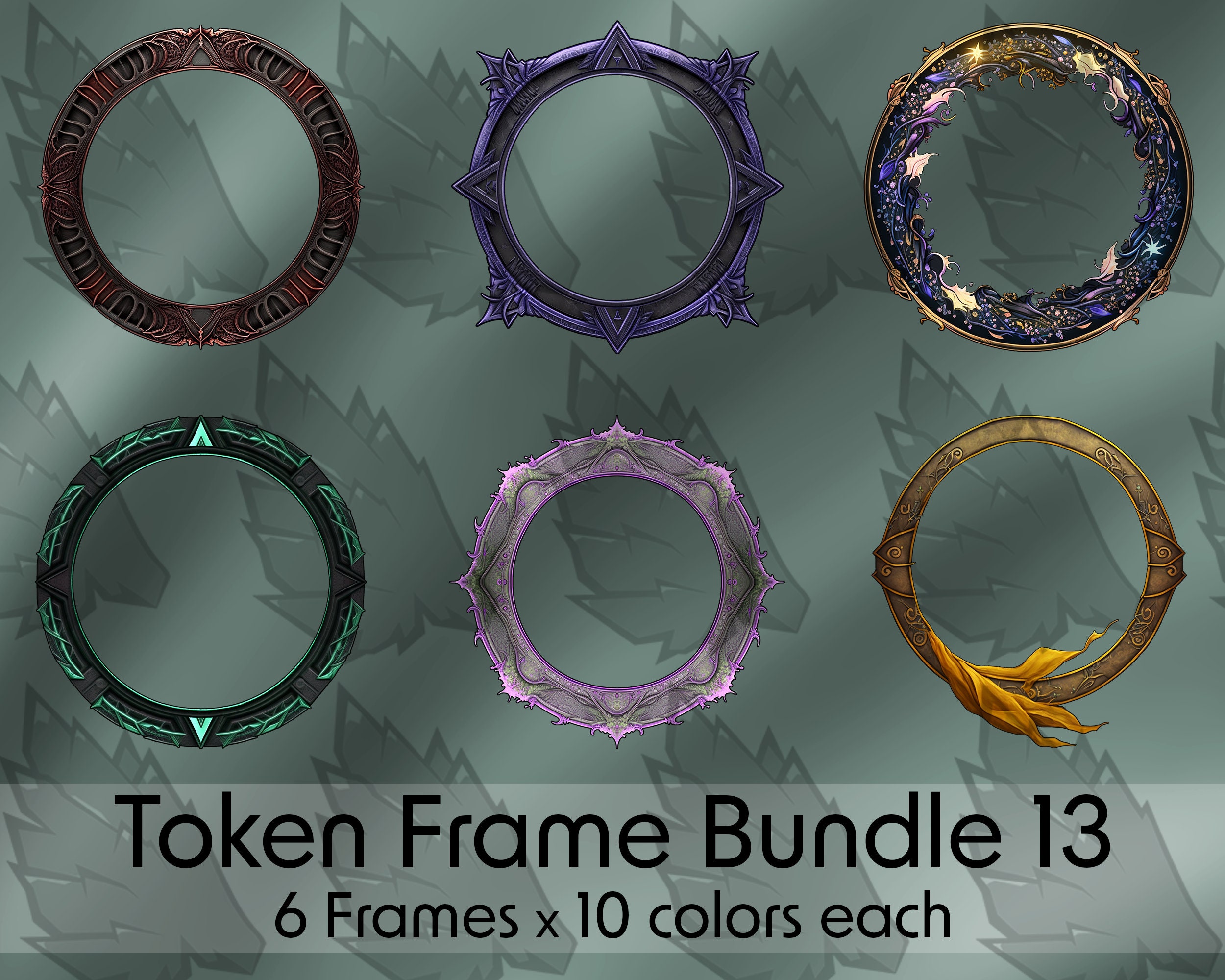 Frame Bundle - DND / Pathfinder / Token Frame / Token Border / Foundry ...