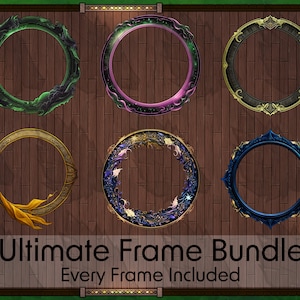 854 Frames Ultimate Frame Bundle - DND / Pathfinder / Token Frame / Token Border / Foundry VTT / Roll20 / Digital Token / Dungeons & Dragons