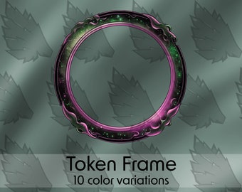 Galaxy DND Token Frame, Sci-Fi Border, VTT RPG (digitale download)