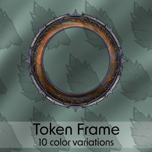 DND Profile Token Frame, 10 Colors. Black Hole, Space, for Roll20, Foundry VTT, other Virtual Table Tops, Dungeons & Dragons, Pathfinder