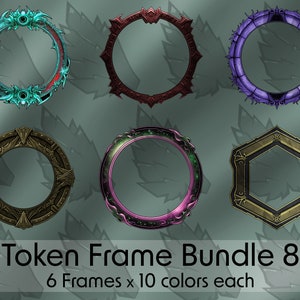 Frame Bundle - DND / Pathfinder / Token Frame / Token Border / Foundry VTT / Roll20 / Digital Token / Profile Frame / Dungeons And Dragons