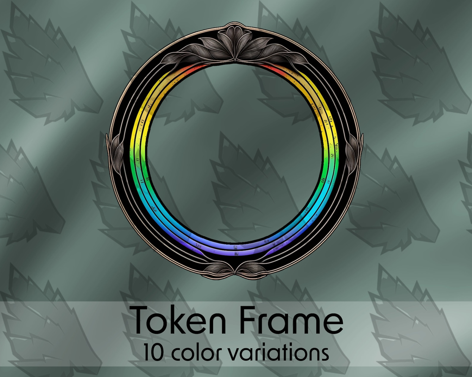Colorful DND Token Frame, Virtual Tabletop Border (digital Download) - Etsy