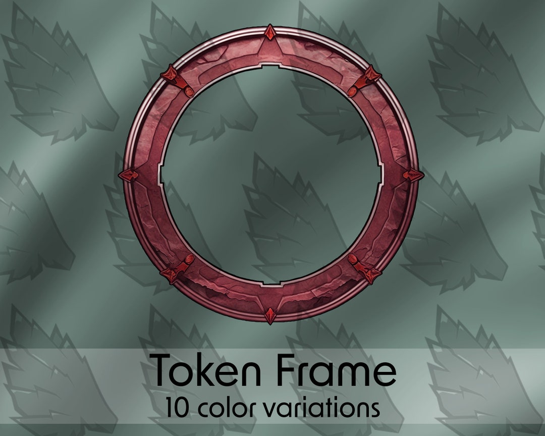 Tokens Game Color Custom Token Frame – 10 Colors, TTRPG Gaming (PSD & PNG) - Etsy
