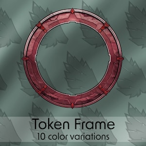 Elevate Your D&D and Pathfinder Adventures with Exquisite Custom Token Frames for TTRPGs - Enhance Your Gaming Experience!