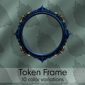 DND Profile Token Frame, 10 Colors. Prehistoric, Fossil, for Roll20, Foundry VTT, other Virtual Table Tops, Dungeons & Dragons, Pathfinder