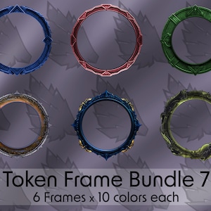 Frame Bundle - DND / Pathfinder / Token Frame / Token Border / Foundry VTT / Roll20 / Digital Token / Profile Frame / Dungeons And Dragons