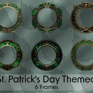 St. Patrick&#39;s - DND / Pathfinder / Token Frame / Token Border / Foundry VTT / Roll20 / Digital Token / Profile Frame / Dungeons And Dragons