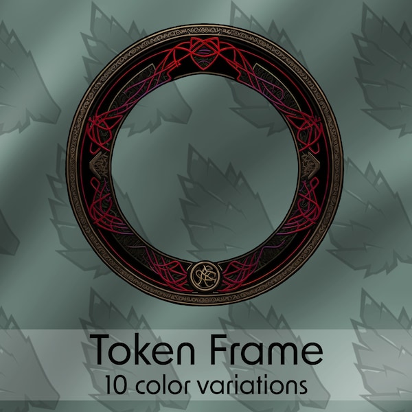 Elevate Your D&D and Pathfinder Adventures with Exquisite Custom Token Frames for TTRPGs - Enhance Your Gaming Experience!