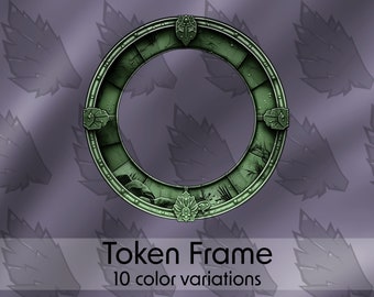 Aangepast tokenframe: TTRPG, D&D, Pathfinder (PSD en PNG)