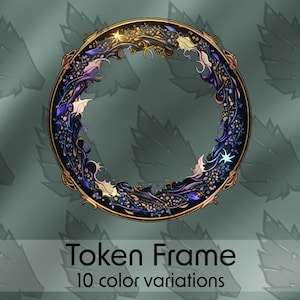 DND Profile Token Frame, 10 Colors. Plants, Druidic, for Roll20, Foundry VTT, other Virtual Table Tops, Dungeons & Dragons, Pathfinder