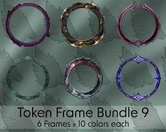 Frame Bundle - DND / Pathfinder / Token Frame / Token Border / Foundry VTT / Roll20 / Digital Token / Profile Frame / Dungeons And Dragons