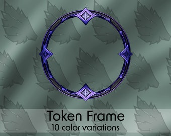 Sci-Fi DND Token Frame, 10 Colors (Digital Download)