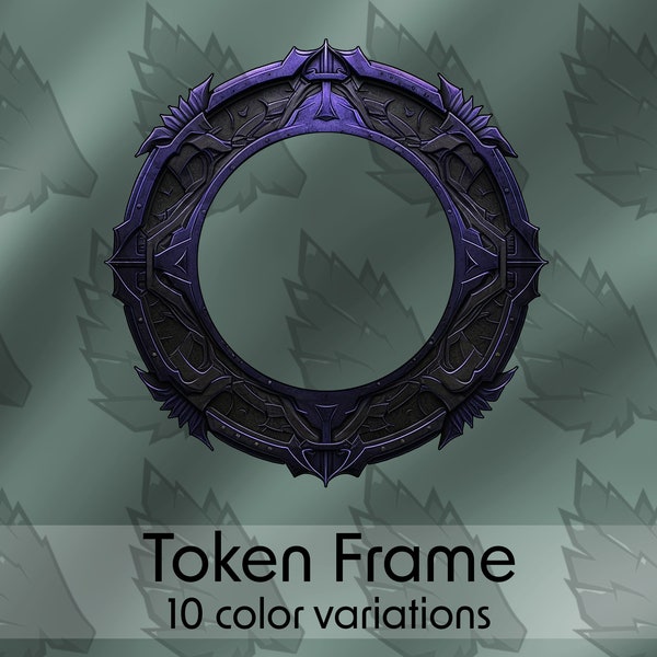 DND Profile Token Frame, 10 Colors. Ancient, Artifact, for Roll20, Foundry VTT, other Virtual Table Tops, Dungeons & Dragons, Pathfinder