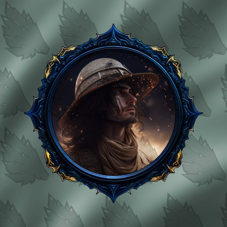 DND Profile Token Frame, 10 Colors. Prehistoric, Fossil, for Roll20