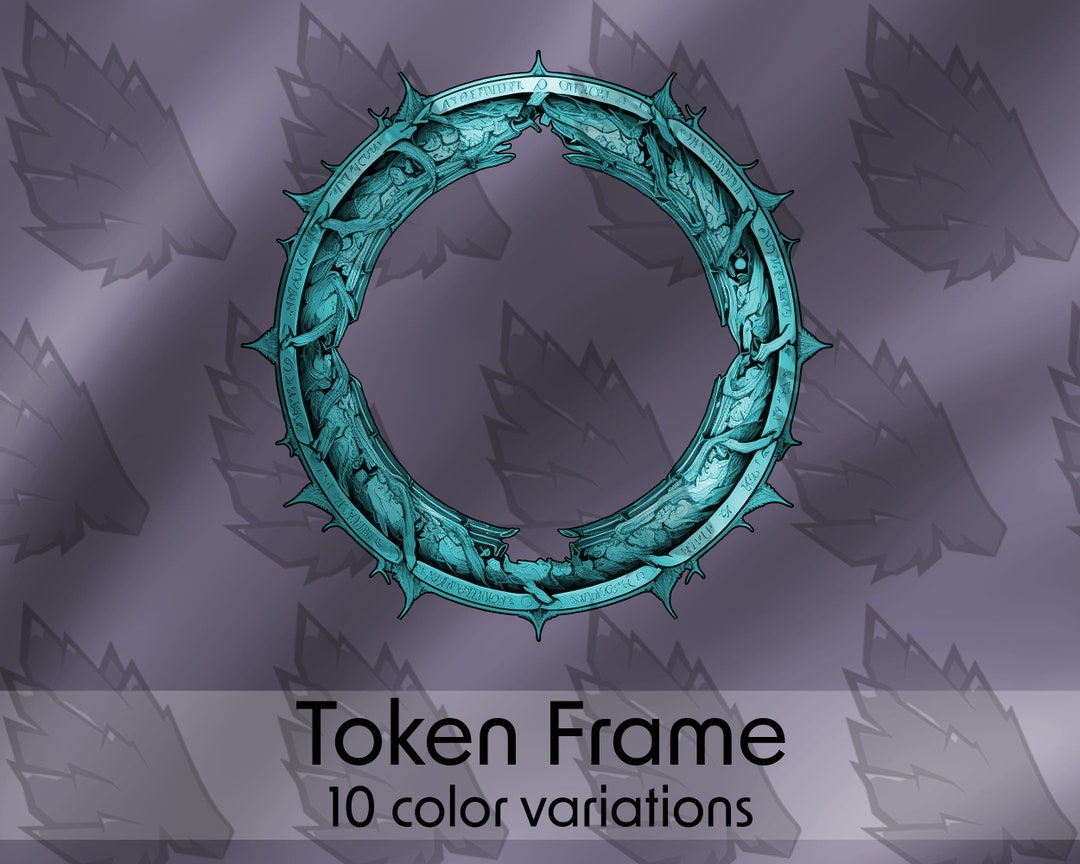 Token Icon Rustic Thorned Rustic Token Frame, 10 Colors, DND, VTT (digital Download) - Etsy