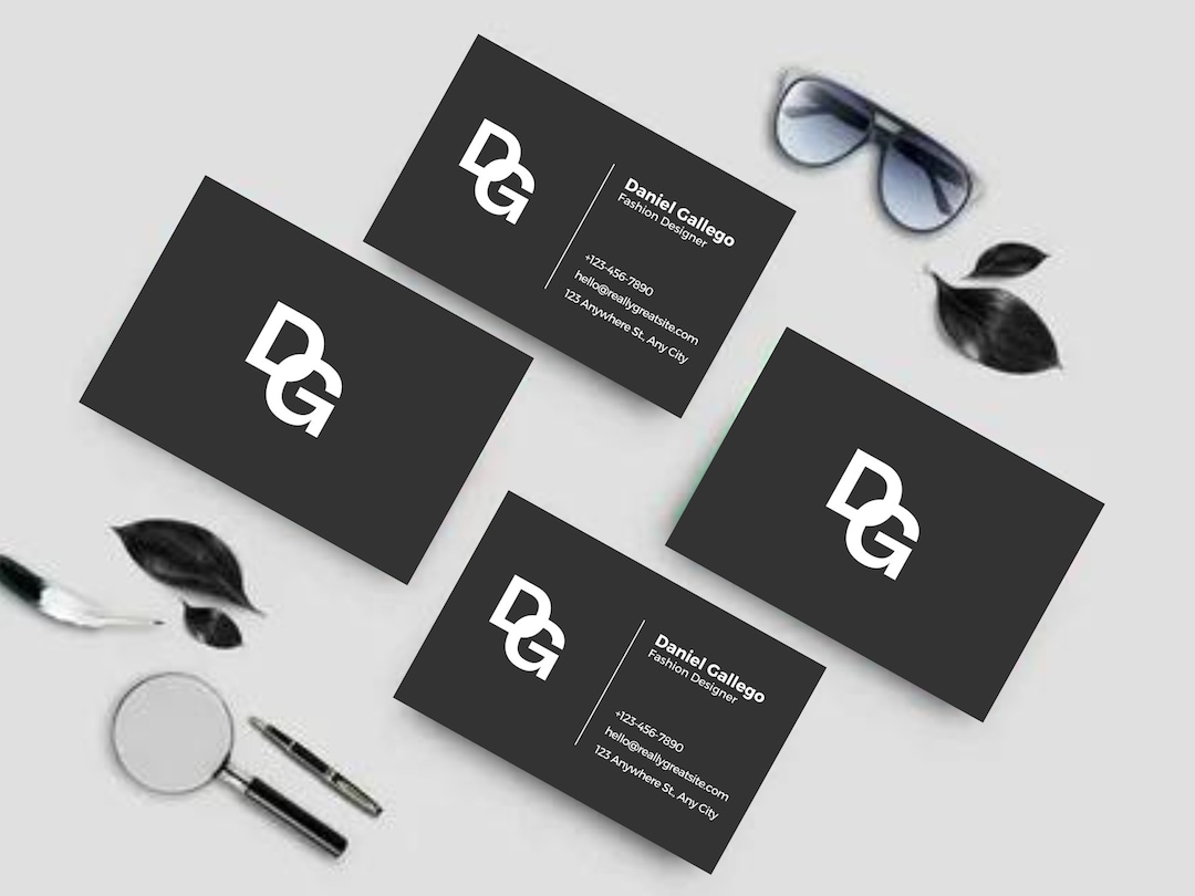 Printable Business Card Editable Business Card DIY Calling Card