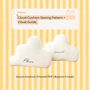 Cloud Cushion Sewing Pattern | Beginner Friendly Nursery Decor (PDF Download)