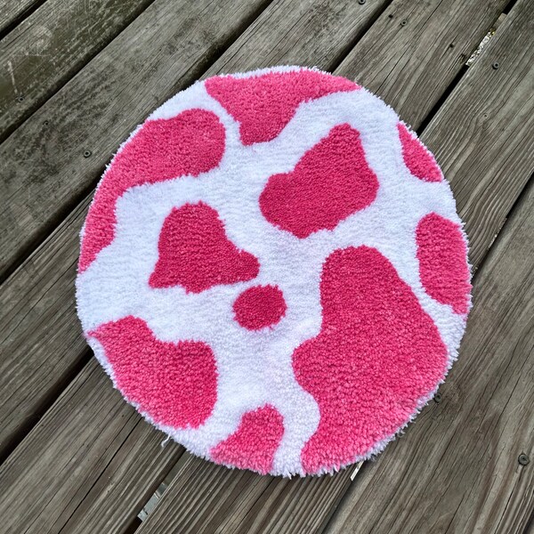 Cow Print Rug Etsy