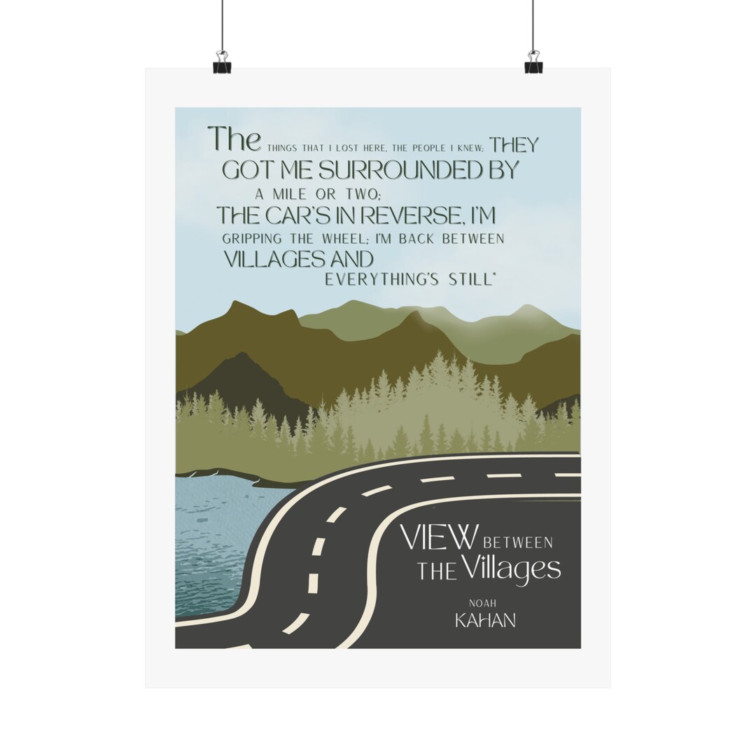 View Between the Villages Lyrics Poster Inspired by Noah - Etsy
