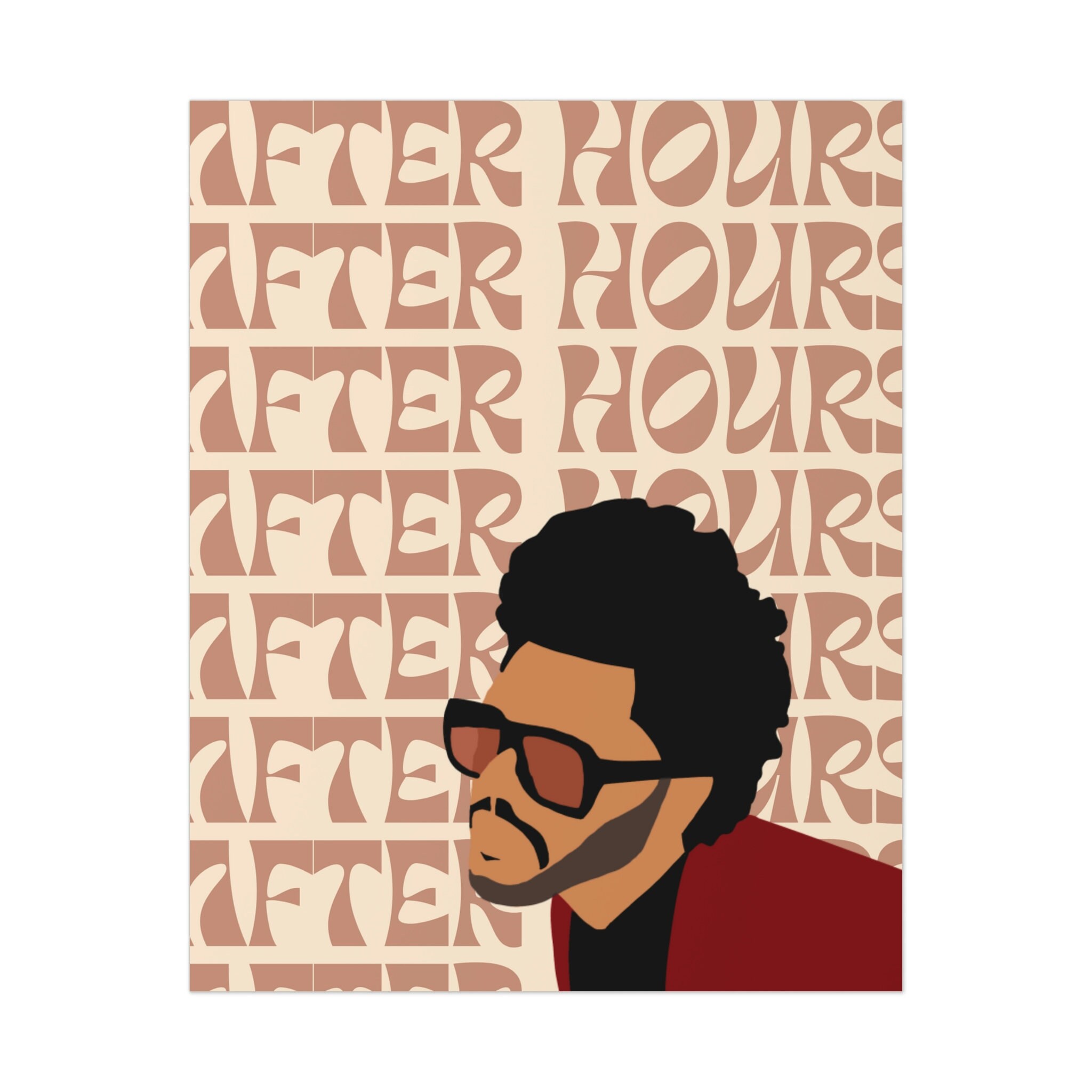 After Hours the Weeknd Album Poster Digital Print Album 