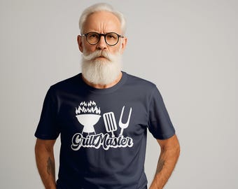Grill Master T-Shirts, BBQ T-Shirts, Gift for Dad, Fathers' Day, Funny Grilling T-Shirts, BBQ Lover, Grill Tees