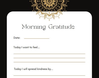 Daily & Weekly Gratitude Journal Printable