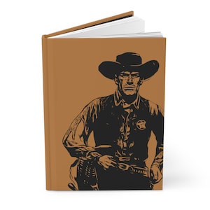 Old West Cowboy Hardcover Journal