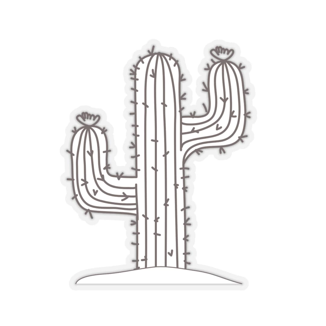 Saguaro Cactus Sticker Etsy