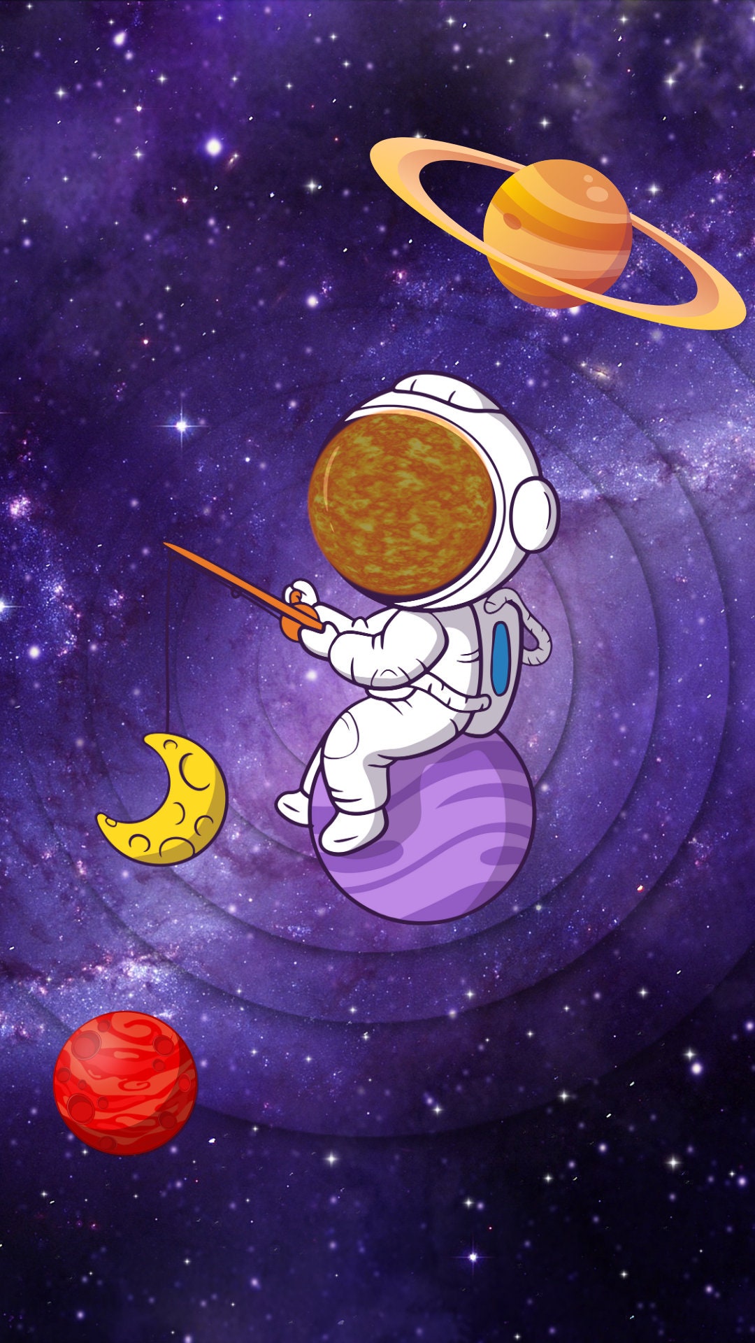 Astronaut Wallpaper - Etsy