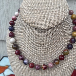 Jasper Beads Hand Knotted Necklace